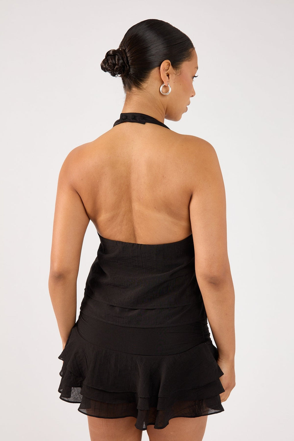 Perfect Stranger EllaMae Ruffle Mini Skort Black
